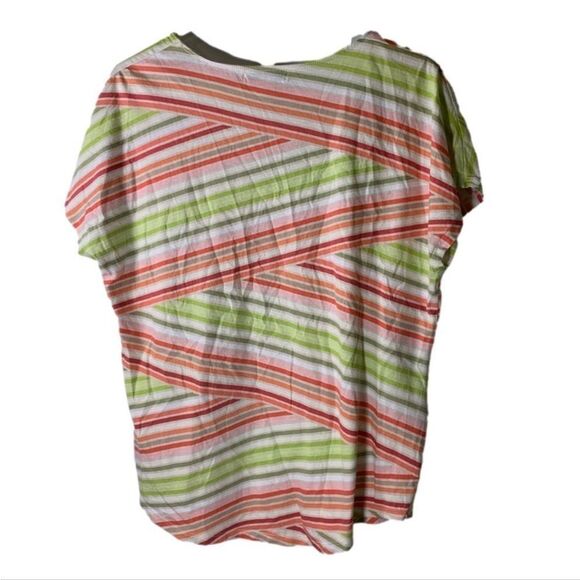 Liz Claiborne XL Multicolor‎ Stripes Top - Picture 4 of 4